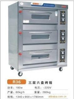 华志F36三层六盘电烤箱 高效烘焙的商用利器